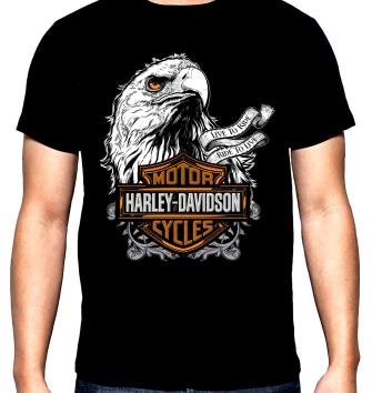 Harley Davidson, eagle, classic, men's  t-shirt, 100% cotton, S to 5XL